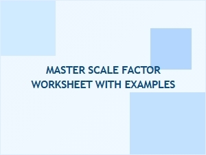 Master the Scale Factor: a Worksheet with Examples